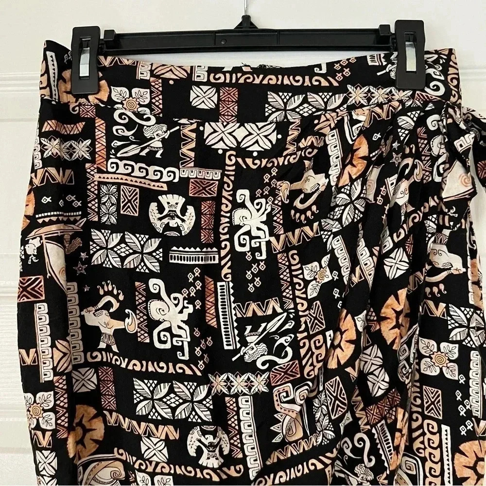 Disney Moana Print Hawaiian Wrap Skirt Size Small - Picture 3 of 11